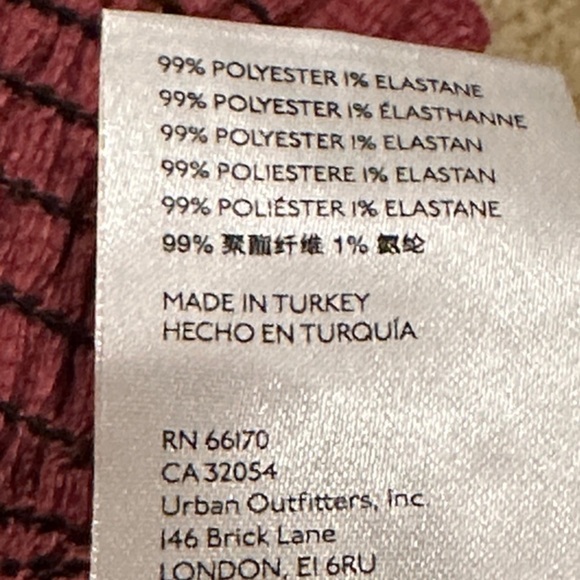 Anthropologie Burgundy Smocked Blouse - Picture 7 of 7